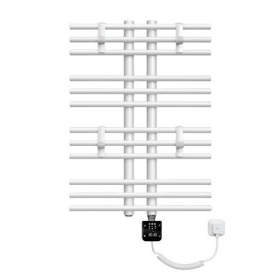 China Heater Factory Intelligent Home Electric Vertical Heated Radiator Towel Warmer Rack White for sale