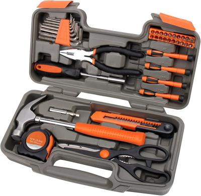 China Doz Most Sell Household 39pcs Easy Carry Toolbox Repair Craft Tool Kit Multi Tool Kit for sale