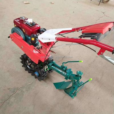 China Farms Mini Chain Track Micro Tiller Crawler Cultivator Mini Type Light In Weight Rotary Cultivator Tiller With Good Price for sale