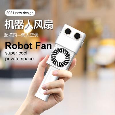 China Scent Fan New Product With Unique Robot Fan Style Retractable Lightweight And Easy To Carry 3D Spiral Flat Blade Powerful Fan for sale