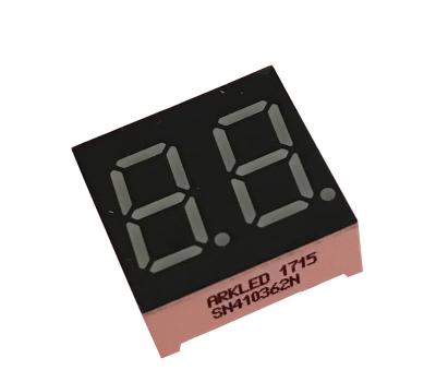 中国 Controller 0.36 inch 2 digit 7 segment LED display in yellow green color 販売のため