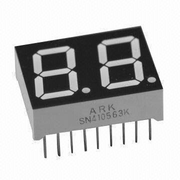 China Indoor 0.56 Inch 2 Digits Digital 7 Segment Led Display With White Color en venta