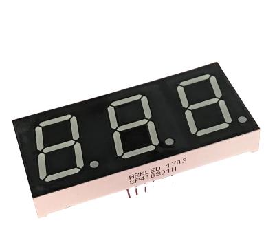 China All Kinds Controller 0.8 Inch 3 Digit 7 Yellow Green Segment Led Display For Countdown Timer for sale