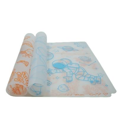 China Sustainable Custom Kids Drawing Table Mat PVC Desk Mat for sale