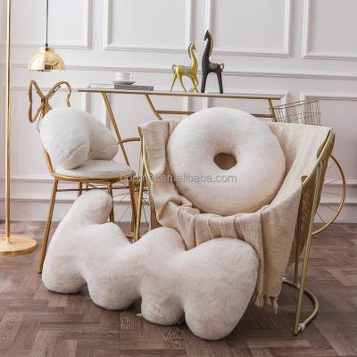 China PORTABLE Decorative Tile Covers Luxury Soft Faux Rabbit Fur Warm for sale