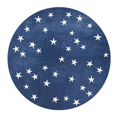 China Kids Non-slip Blanket With Sparkle Star For Kids Room Starry Sky Design for sale