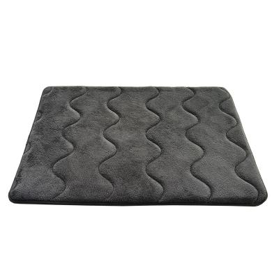 China Modern Wavy Lines Alleviate Fatigue Memory Sponge Non-Slip Suction Cushion for sale