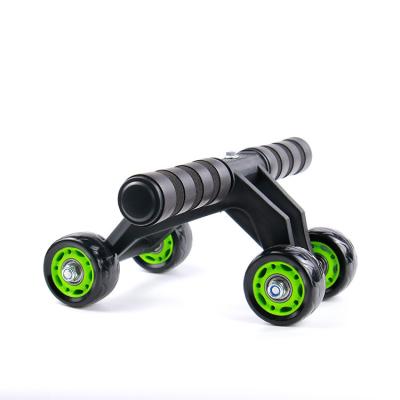 China High Quality Home Use Ab Wheel Roller For Abdominal Exercise Fitness Frog Style 4 Wheels for sale