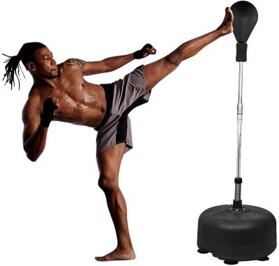 China Sandbag With Stand Adjustable Strong PU Boxing Bag With Bar Speed ​​Reflex Punch Ball For Home Outdoor Gym Adults Kids 48*24*50cm for sale