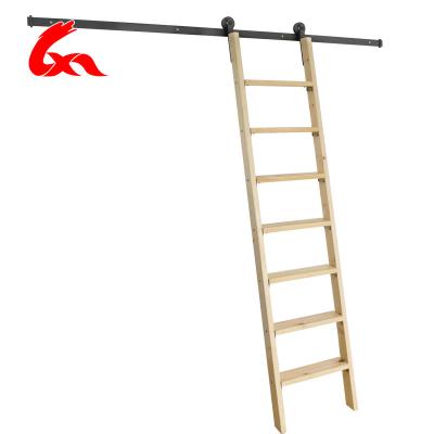 China Insulation Ladders Sliding Ladder Hardware Library And Shelf Ladder for sale