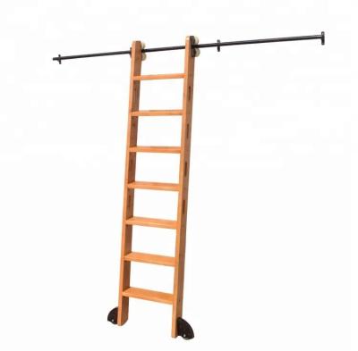 China Insulation Ladders Sliding Ladder Hardware Library And Shelf Ladder for sale