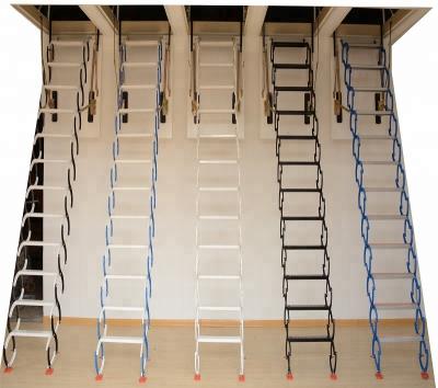 China Telescopic Ladders Carbon Steel Retractable Foldable Top Stair for sale