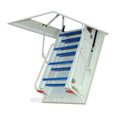 China Hot Folding Ladders In America Aluminum Alloy Portable Ladder For House Loft Attic for sale