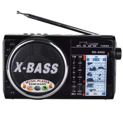 China High Sensitivity PORTABLE Radio With Light , Bluetooths Card Multiband FM/AM/SW Hot Selling Radio for sale