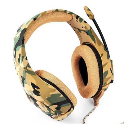 China Earphone camouflage headset, suitable for mobile computers, high quality gaming headset microphone for sale