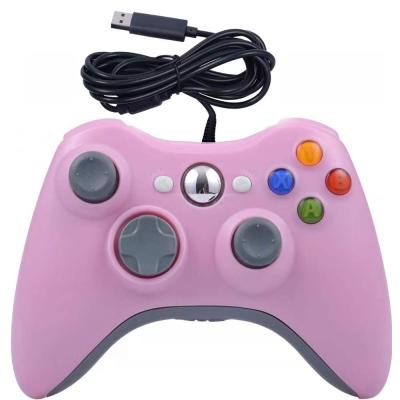 China Motion Sensing XBOX360 Wired Vibrating Gamepad USB Gamepad PC Wired Gamepad for sale