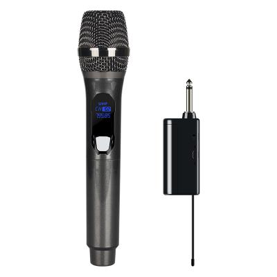 China Handheld Karaoke Microphone Handheld Microphone UHF Wireless Microphone Apply to Any MIC Input Audio Device for sale