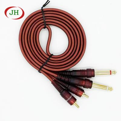 China Durable 1.5M AV AUX audio cable. AUX socket cable male audio visual. 3.5 mm to male 3RCA plug cable for sale