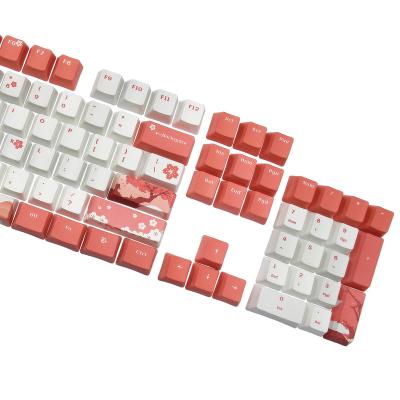 China Computer Keyboard Sakura Dye-sublimation PBT Thermal Single Shot For OEM 104 Profile Computer Keyboard Keys Key Tops for sale