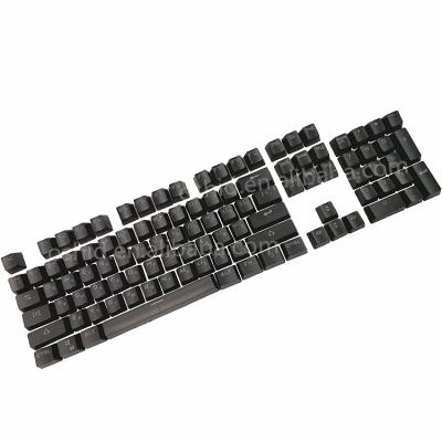 China 104 Key Computer Keyboard Black ABS Backlit With Russian Layout For Mechanical Keyboard Big Font Keycaps for sale