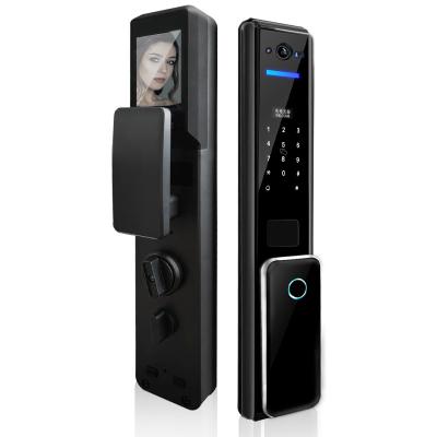 China Fingerprint Lock Home Security Door With Security Camera Automatic Smart Password Networking Electronic Door Lock WS-103 for sale