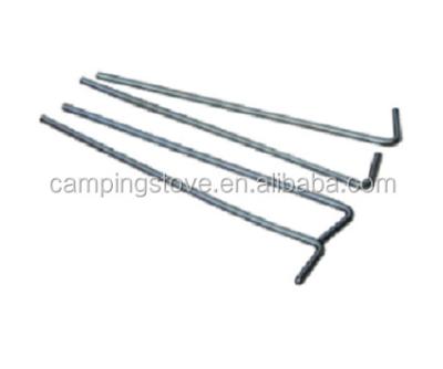 China Camping Activity 7 Shape Top Quality Stainless Steel Tent Pegs Stake For Outdoor Camping Tent for sale