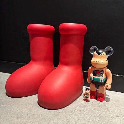 China 2023 High Quality Fashion Cartoon Red Shoes Big Custom Other EVA Rubber Cartoon Men Women Astro Boy Red Boots Rain Big for sale