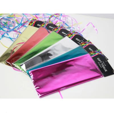 China Multicolor Water Soluble Gift Wrapping Paper / Metallized Film Laminated Wrapping Paper / Aluminum Foil for sale