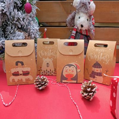 China Recyclable Apple Christmas Gift Box Cartoon Pulp Packaging Antique Paper Bag Bamboo Candy Bag for sale