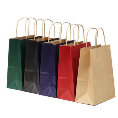 China Recyclable Gift Bag With Custom Logo Customize Paper Bags Paper Kraft Bag for sale