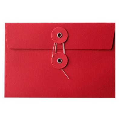 China Classic Colorful Custom Red Black Red Pouch Gift Bag Logo Paper Envelopes for sale