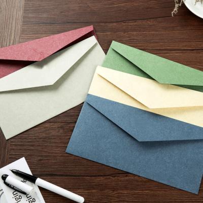 China Europe Hot Selling Colorful Paper Envelope Retro 200gram Gift Voucher Envelopes for sale