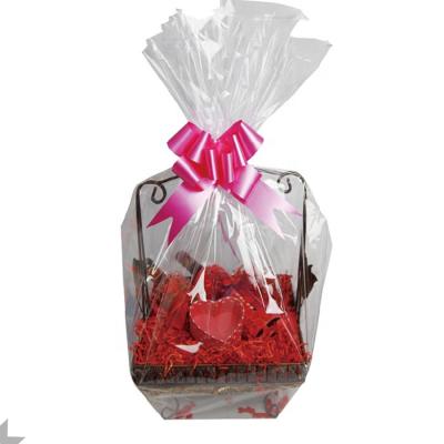 China Bopp Cellophane Moisture Proof Printed Gift Bag Set Valentine Gift Basket Candy Packaging Bags for sale