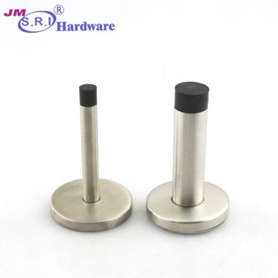 China Stainless Steel Modern Style Shower Rubber Stopper Glass Door Stopper, Door Mounted Door Stopper for sale