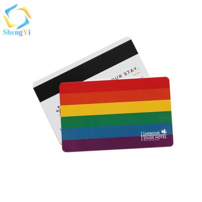 China Hot Selling Full Color Printing Custom PVC PET Magnetic Tape ABS Cr80 Cmyk Plastic Gift Certificate for sale