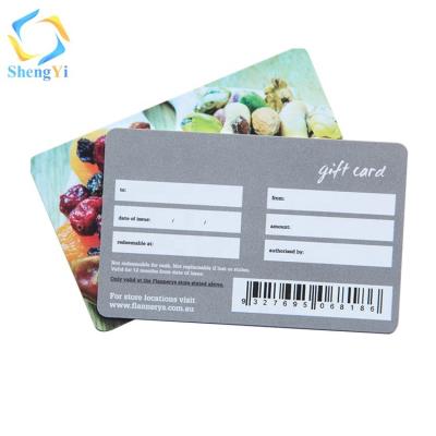 China PVC PET Plastic ABS CR 80 Credit Card Size Loyalty Card With Signature Panel Membership Card for sale