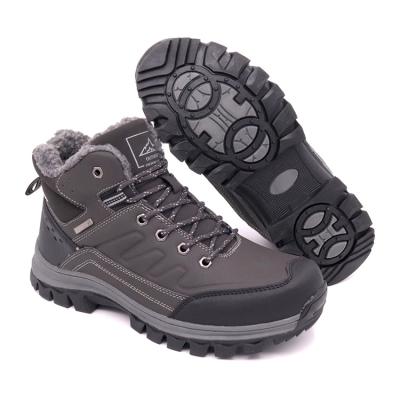 China New Design Men Winter Snow Boots Anti-slippery PU Leather Winter Boots For Men for sale