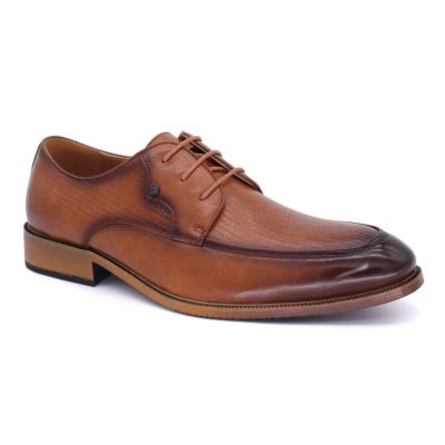 China Anti-slippery Oxford U-tip Shoes and Men's Stylish Shoes Embossed Derby Shoes for sale