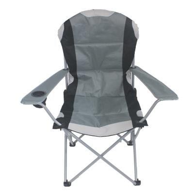 China 2019 Luxury Padded Folding Garden Beach Chair Portable Camping Armchair With Cup Holder for sale