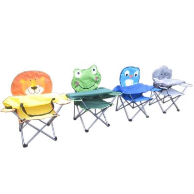 China Traditional wholesale foldable small outdoor light folding printing kids animal camping chair with umbrella for sale