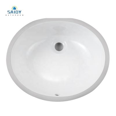 China 1714 Eco-friendly Oval Bathroom Toilet UPC Undermount Ceramic Cheap Sinks for sale