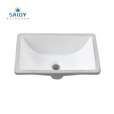 China 1611 Modern Bathroom Vanity UPC Porcelain Sink Undermount Ceramic Sink In White Under Sink for sale