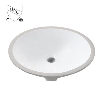 China Modern 1613 Oval Under Counter Mounted Basin /bathroom Vanity Undermount Sink Ceramic Vanity Basin for sale