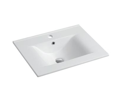 China Industrial Cheap Price Slim Edge Bathroom Cabinet Ceramic Hand Sink for sale