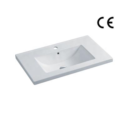 China Industrial Modern Sleek Bathroom Vanity Sink Basin Hotel Cabinet Bathroom Sink Basin for sale