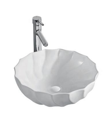 China Chaozhou Easy Clean Ceramic Wash Basin Countertop Wash Room Basin Hair Salon Wholesale Round Wash Basins for sale