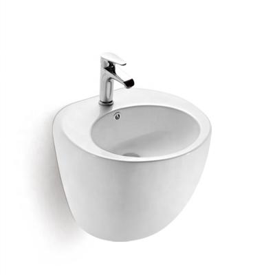 China Round Shape Easy Clean Bowl Price Direct Selling Sink Wall Mounted Wash Basin For Sale for sale