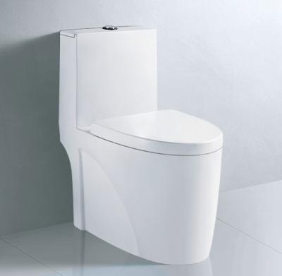 China Double-flush White Glazed Sanitary Ware Wc One Piece Toilet for sale