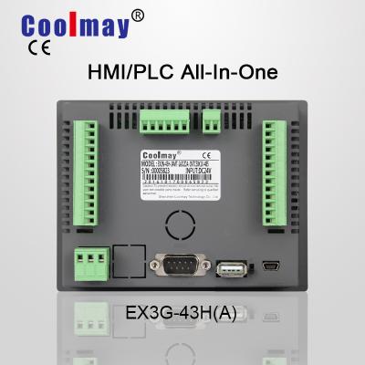 China Coolmay integrated PLC and HMI with compatied gx developer software 97*56mm for sale