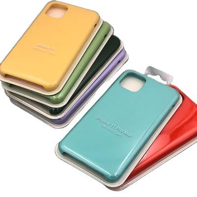 China Simple original case for 7 8 plus for cover for 6 6S plus X XS max XR 7 8 11 12 no Logo Silicone Phone Cases for sale